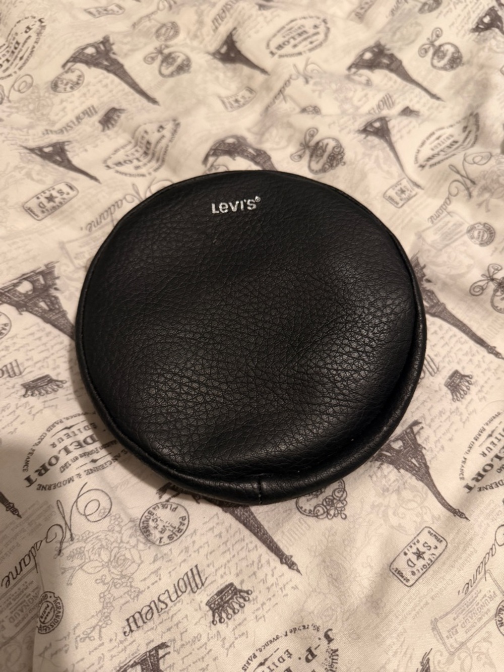 Levi's Small Black Round Leather Bag